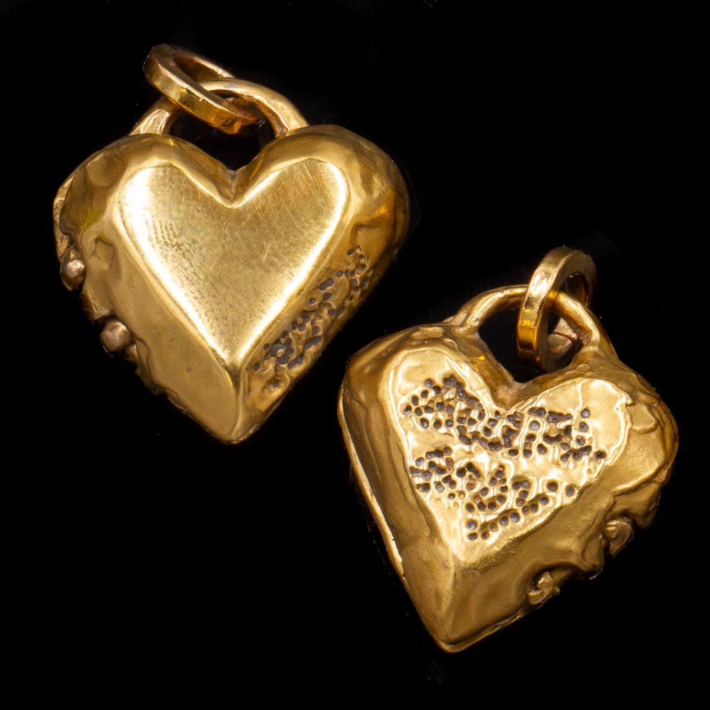 Small Naked Heart Locket: ideal for bespoke engraving