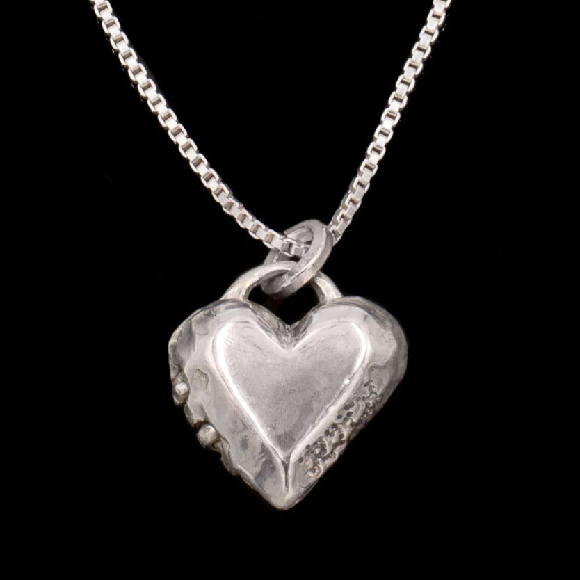 Small Naked Heart Locket: ideal for bespoke engraving