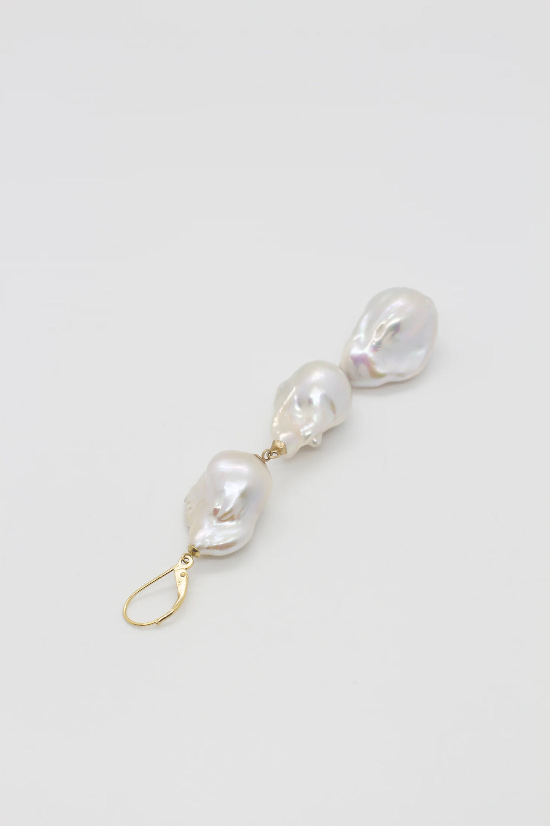 3 Pearl'd Gold Earring