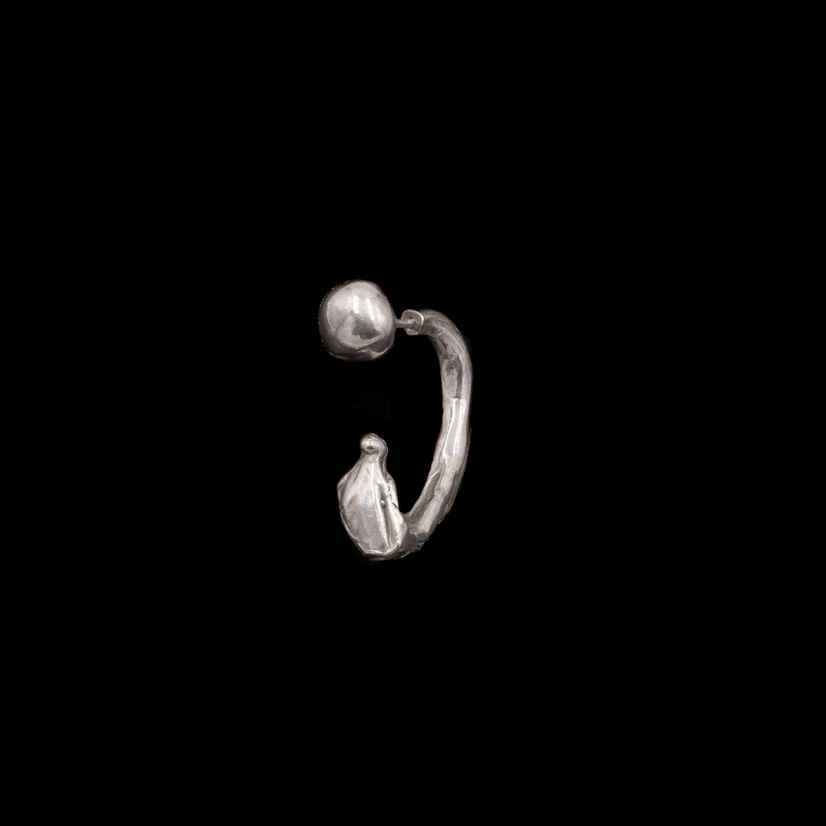 Curdled Screw Earring