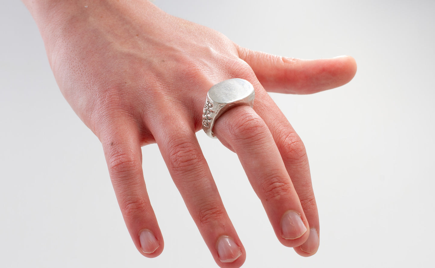 Custom Heavy Cygnet Ring