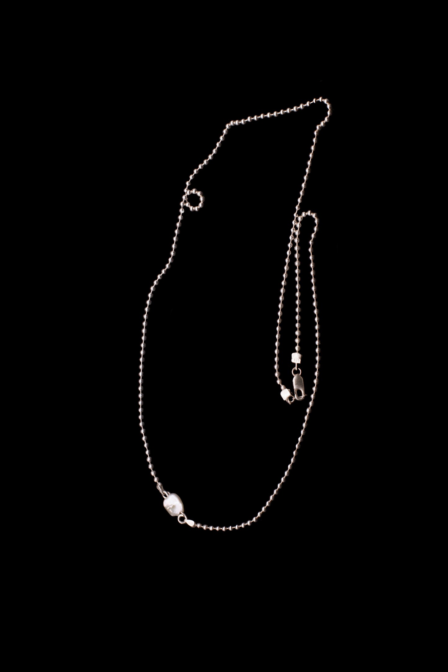 Delicate Pearl and Ball Chain