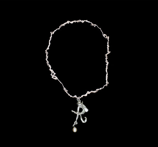 Inital'd Bespoke Pendant on Standard Curdled Chain
