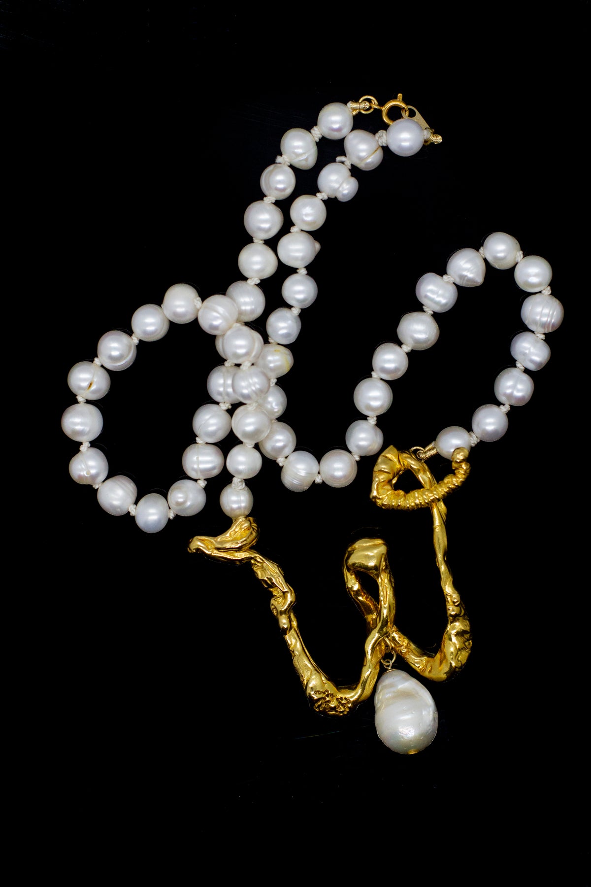 Initial’d Bespoke Pendant [A-Z] pendant on pearls