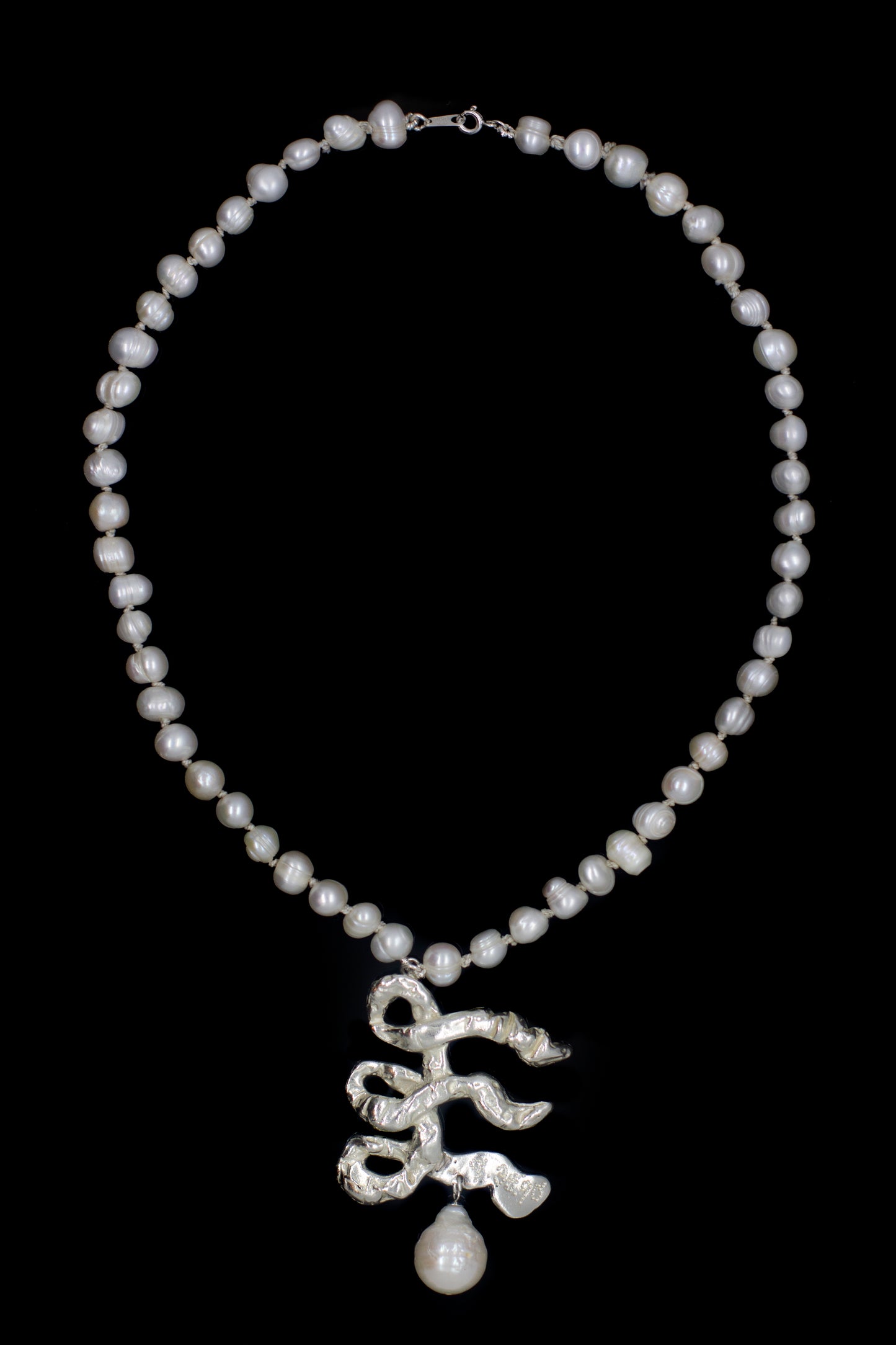 Initial’d Bespoke Pendant [A-Z] pendant on pearls