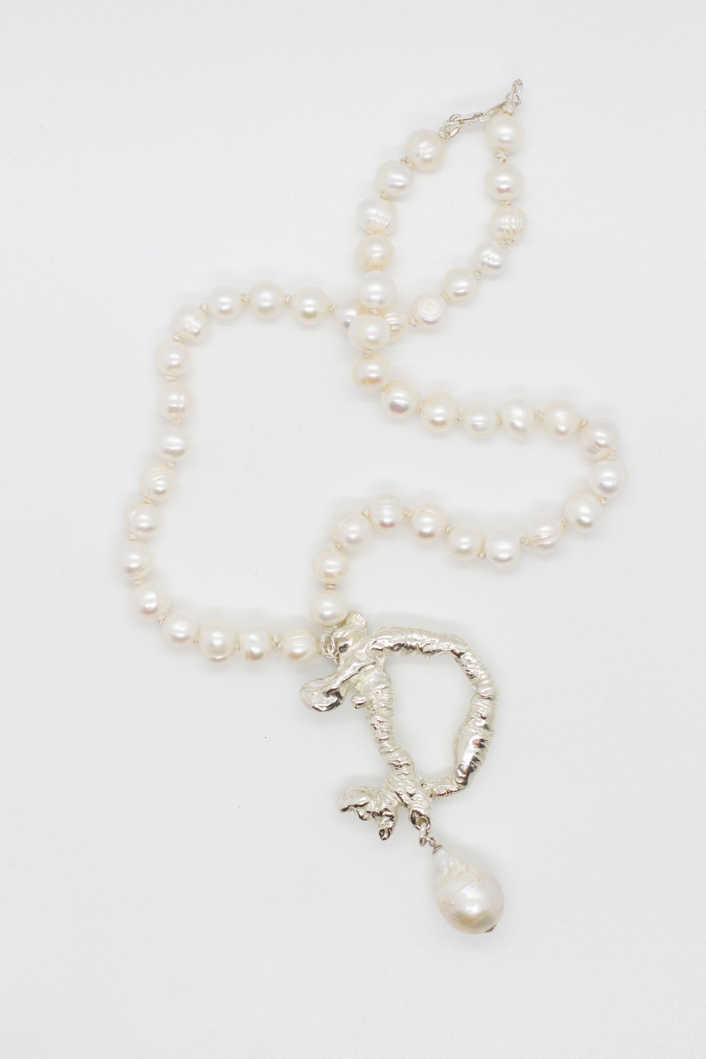 Initial’d Bespoke Pendant [A-Z] pendant on pearls