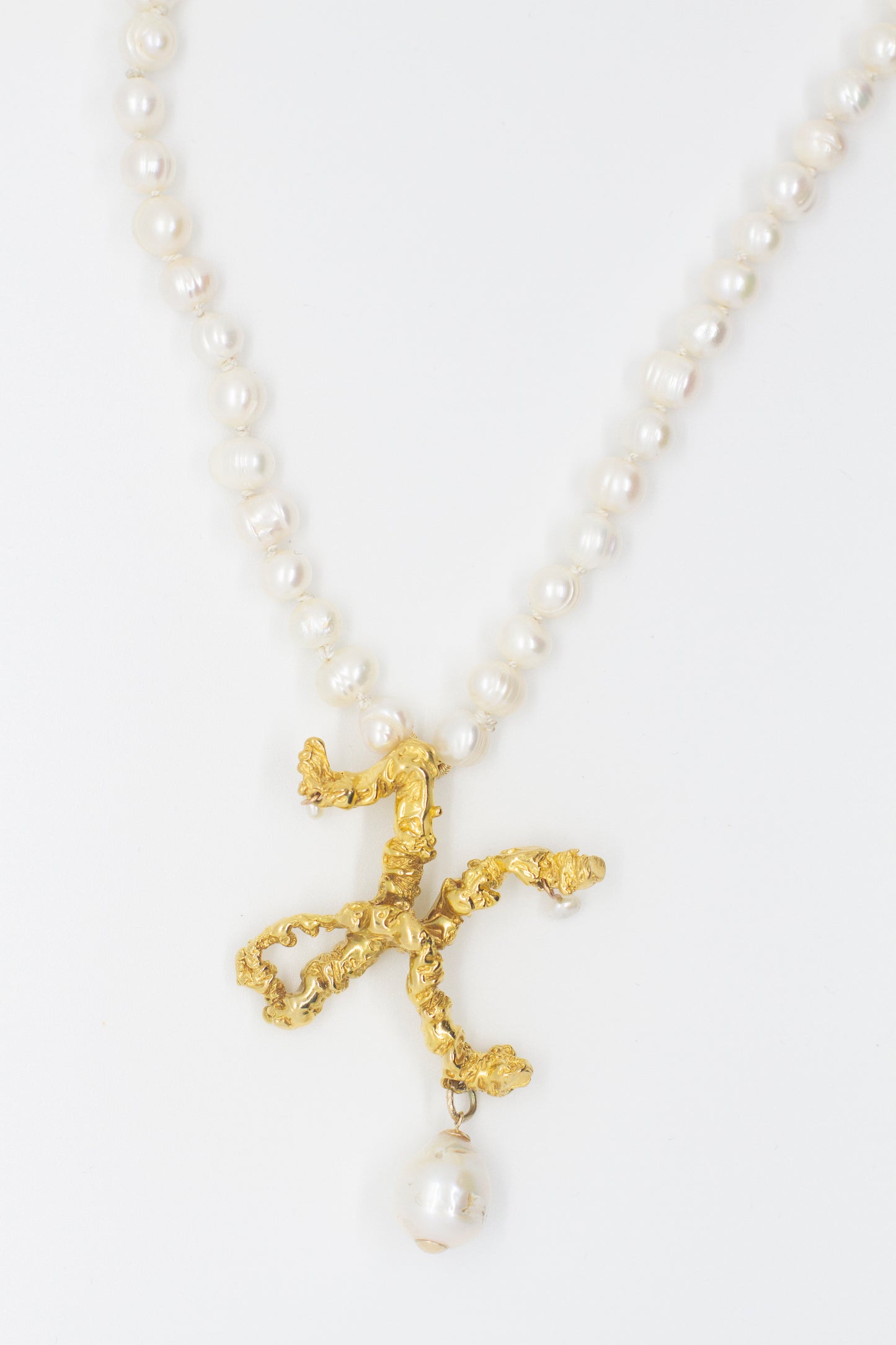 Initial’d Bespoke Pendant [A-Z] pendant on pearls