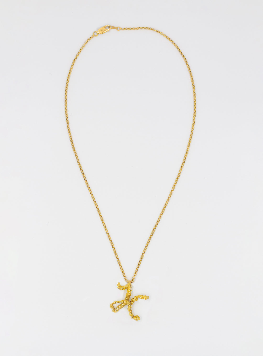 Initial’d Small Bespoke Pendant [A-Z] on Belcher Chain