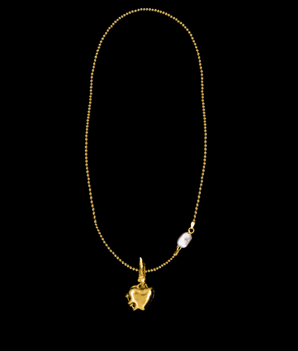 Love is a (Small) Thing Physical on Delicate Ball and Pearl Chain