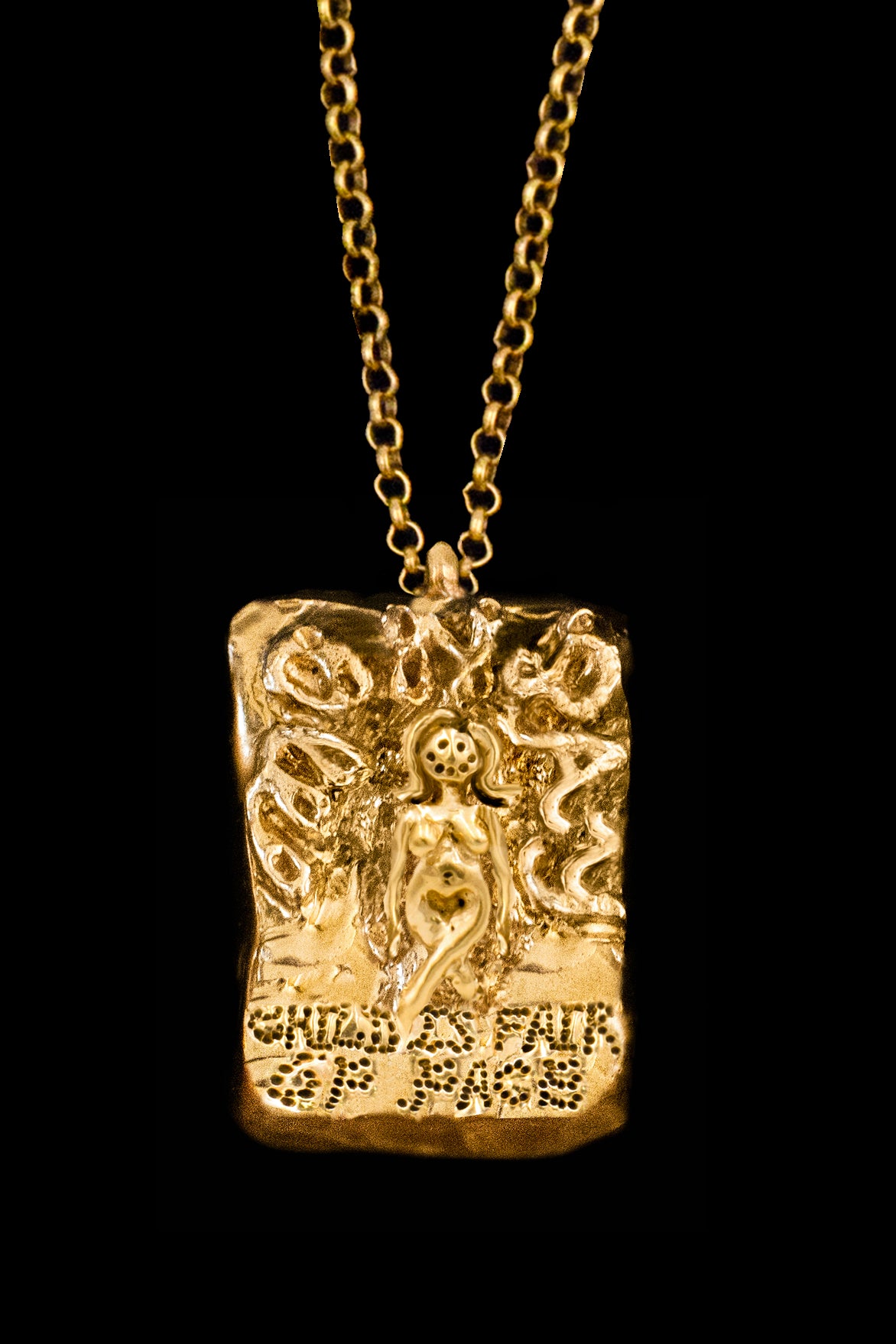 Monday’s Child Pendant on Belcher Chain