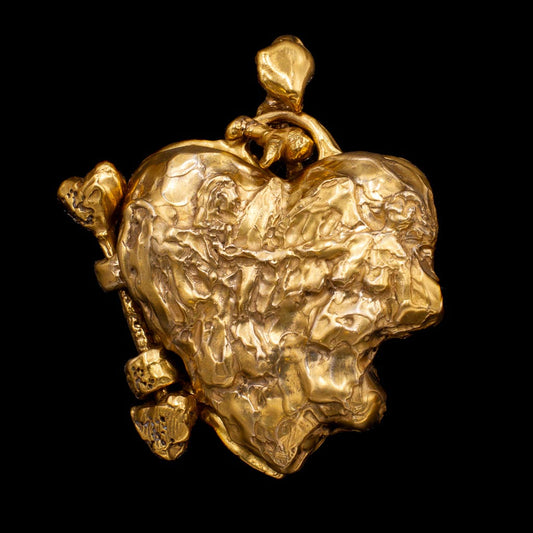 Splintered Heart Locket Gold