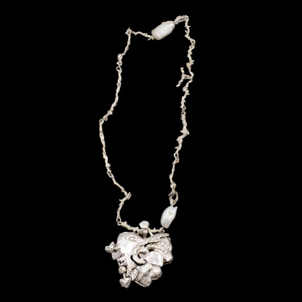 012025 Limited Edition: Swan Song Locket on The Standard Curdled Chain Silver