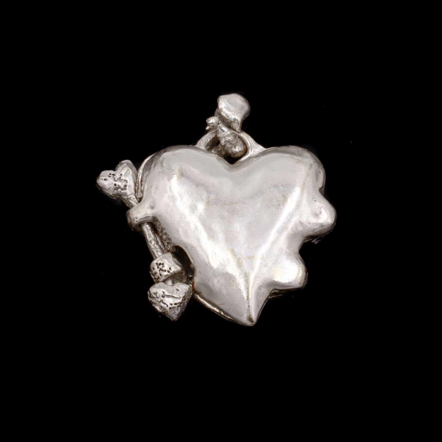 Naked Heart Locket Silver