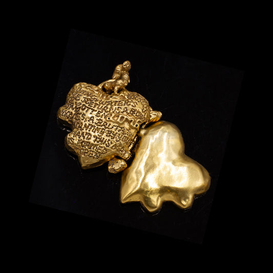 Naked Heart Locket Gold