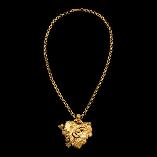 012025 Limited Edition: Swan Song Locket on Belcher Chain Gold