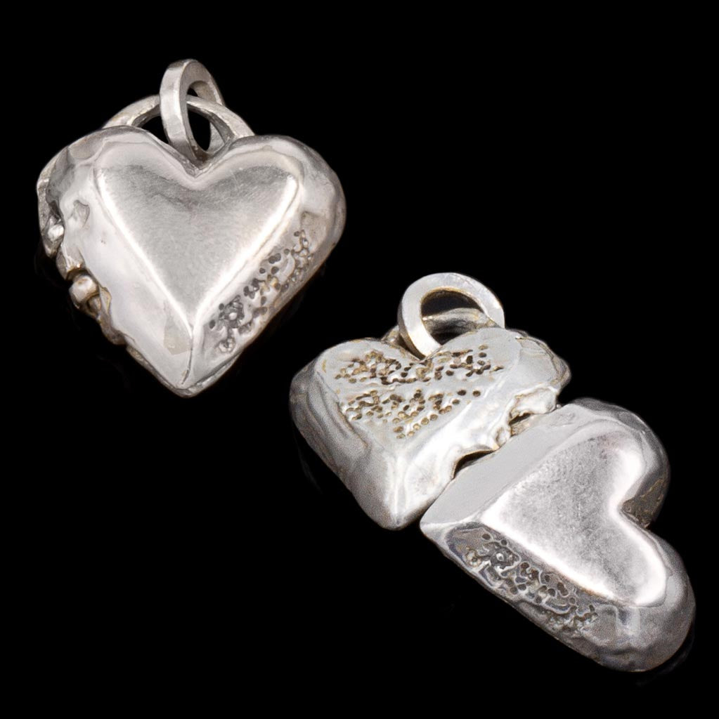Small Naked Heart Locket: ideal for bespoke engraving