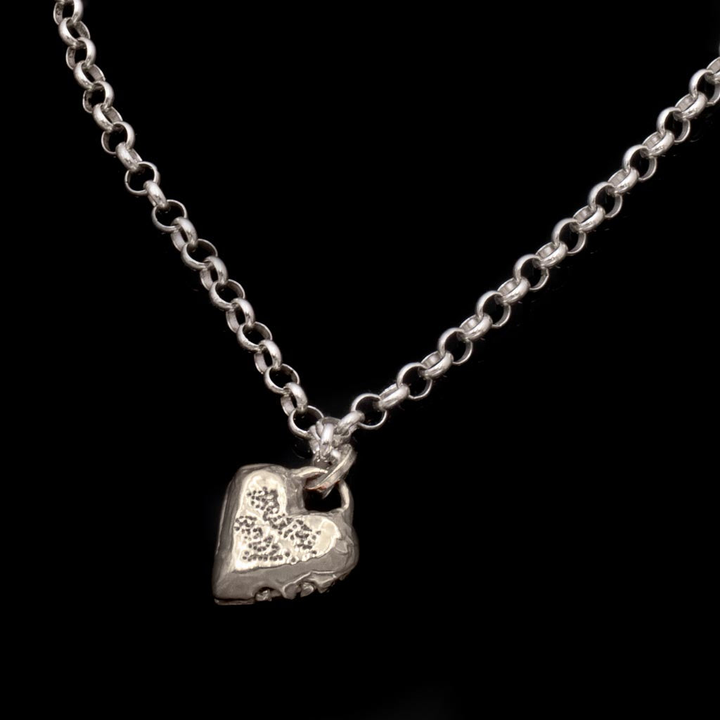 Small Naked Heart Locket: ideal for bespoke engraving