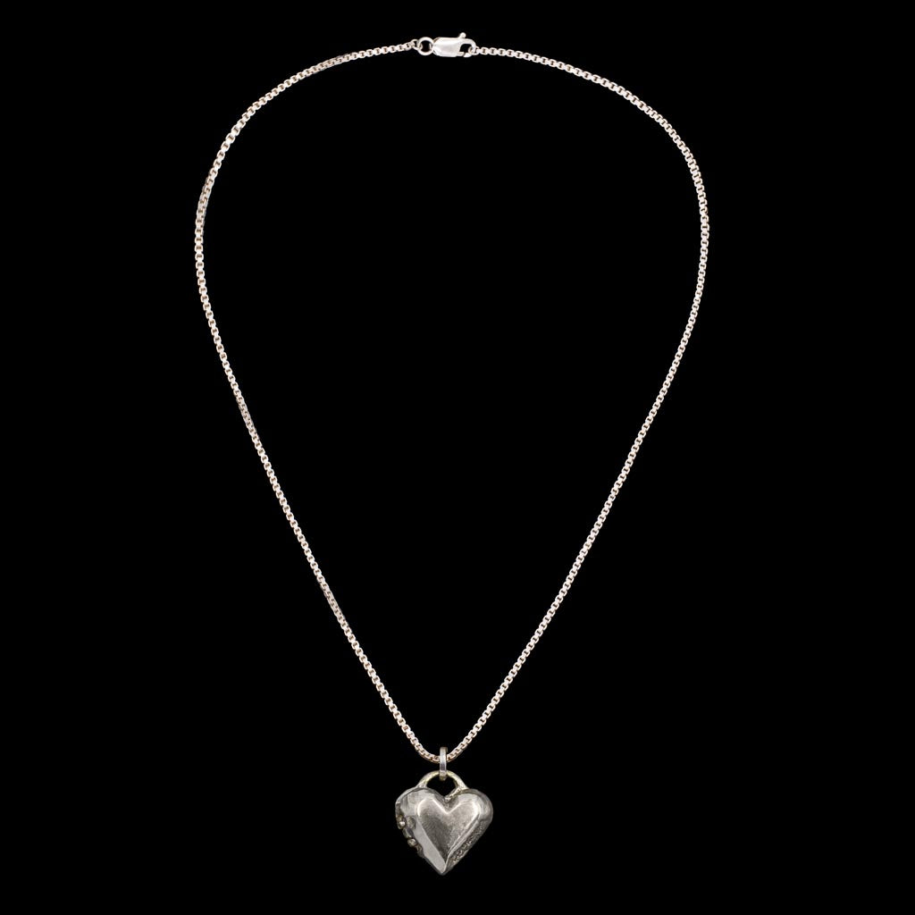 Small Naked Heart Locket: ideal for bespoke engraving