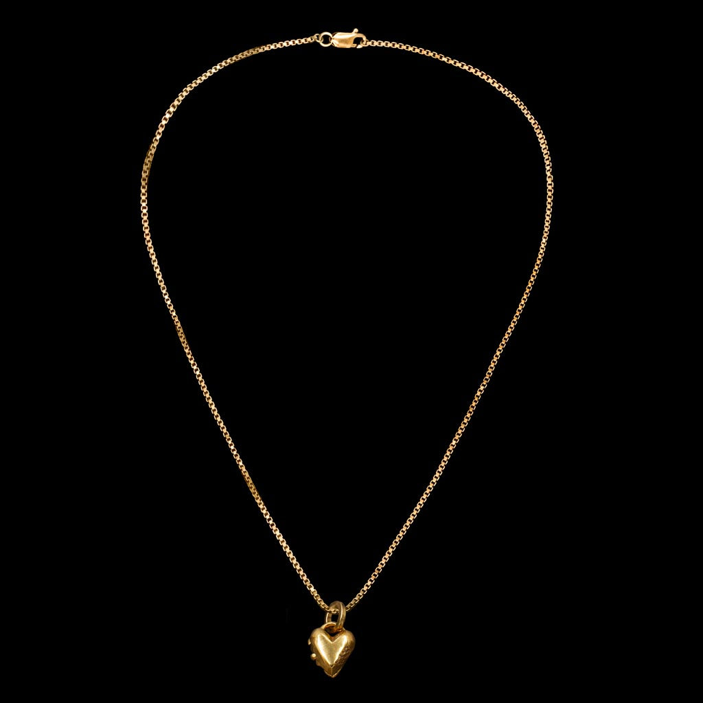 Tiny Naked Heart Locket: ideal for bespoke engraving