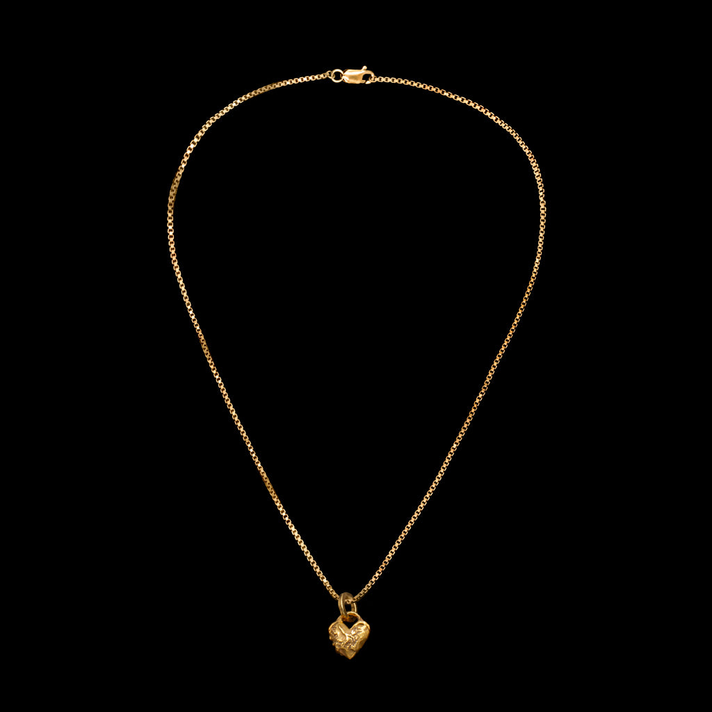 012025 Limited Edition: Tiny Swan Song Locket on Delicate Box Chain Gold