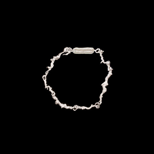 The Standard Curdled Bracelet with Pearl