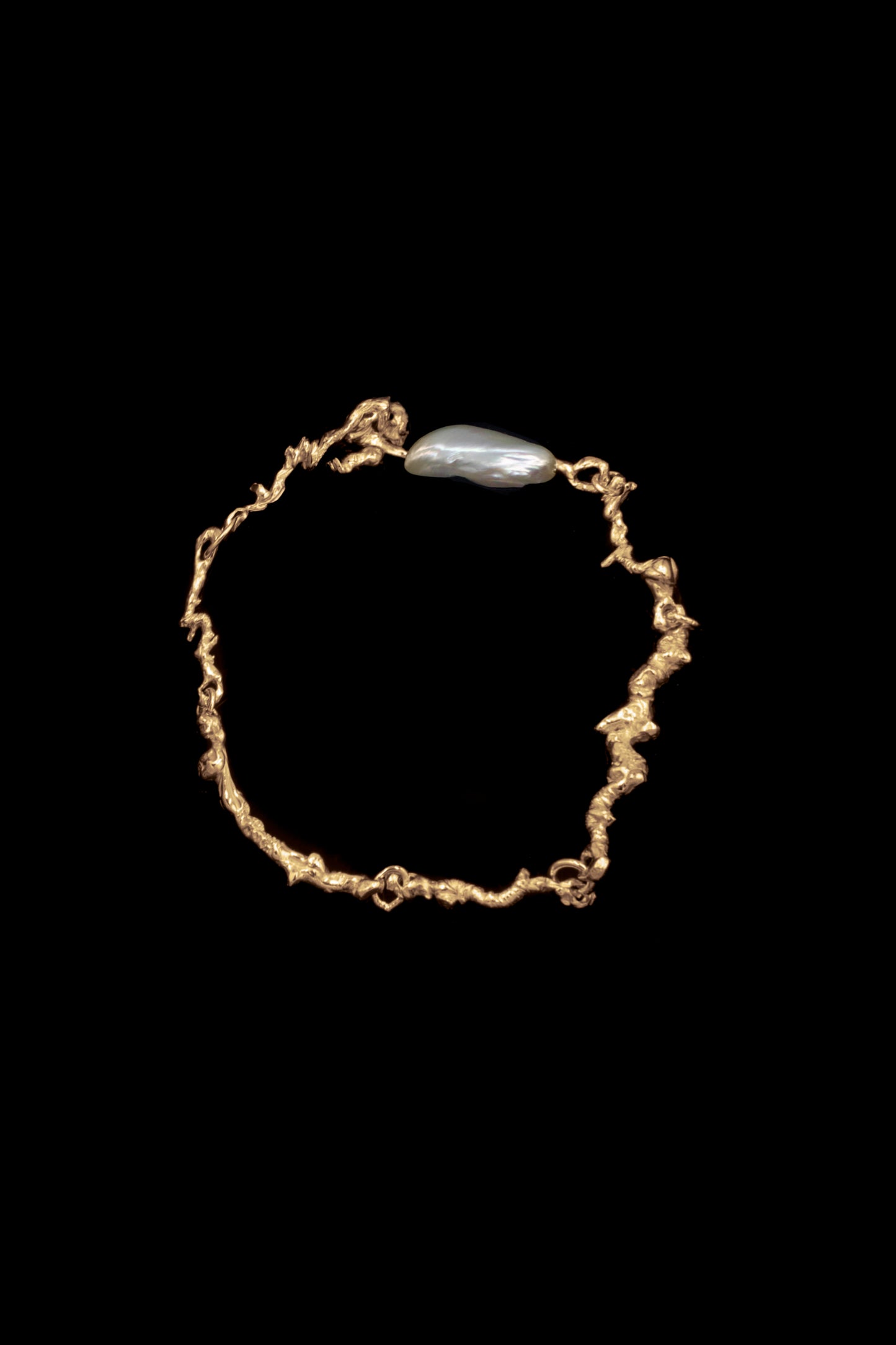 The Standard Curdled Bracelet with Pearl