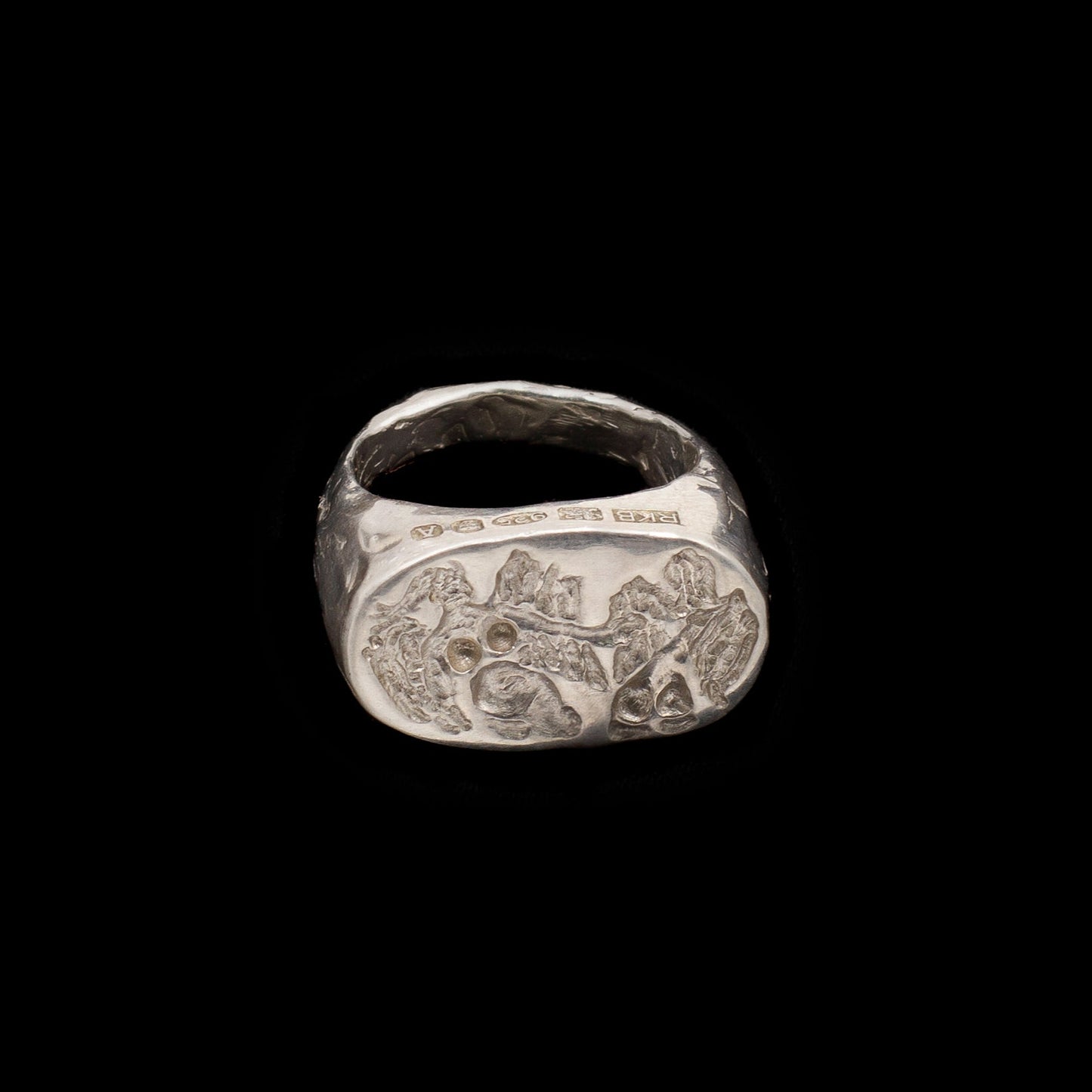 Custom Heavy Cygnet Ring