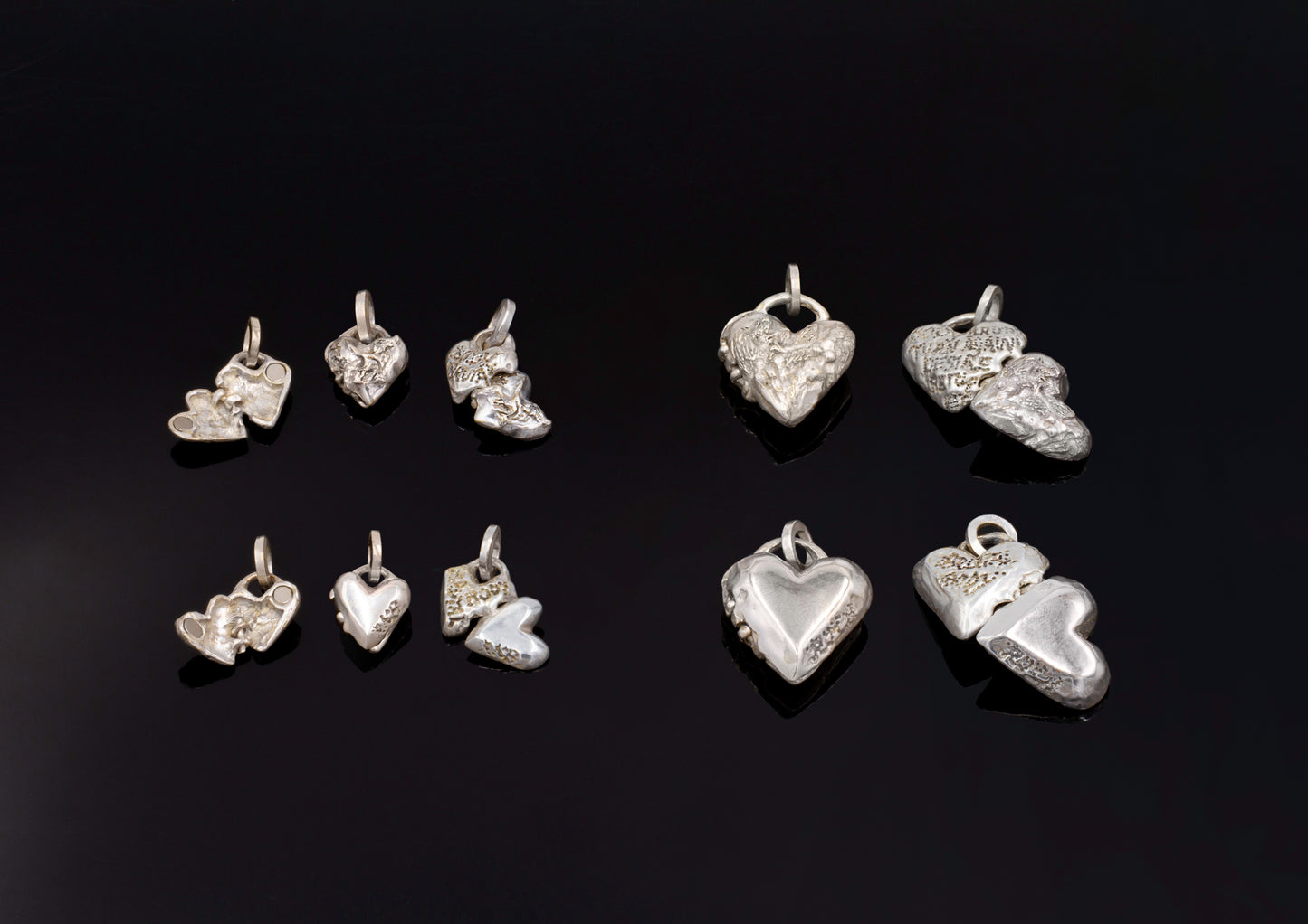 Small Naked Heart Locket: ideal for bespoke engraving
