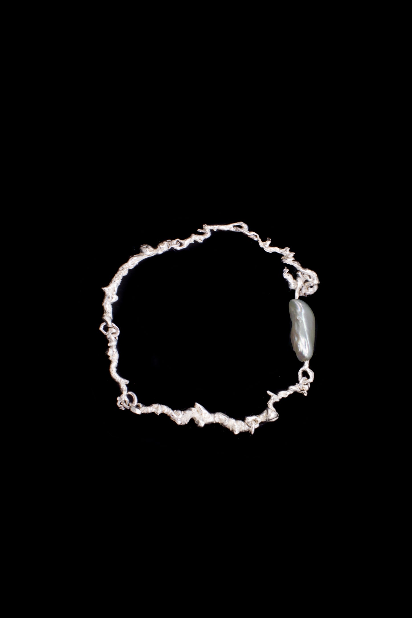 The Standard Curdled Bracelet with Pearl