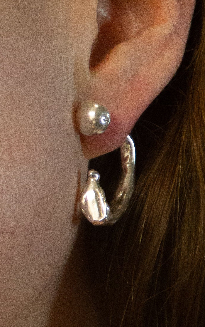 Curdled Screw Earring