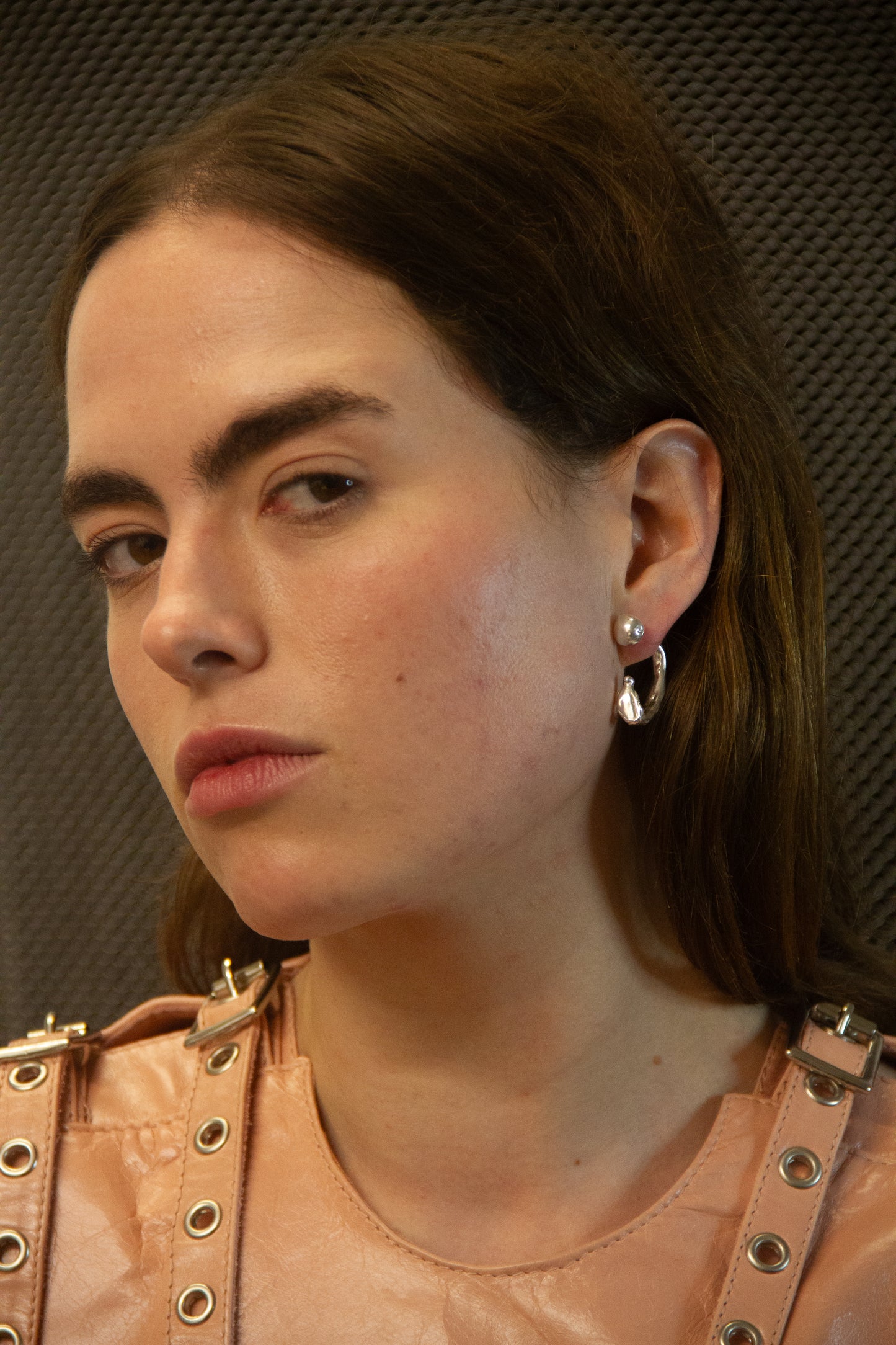 Curdled Screw Earring