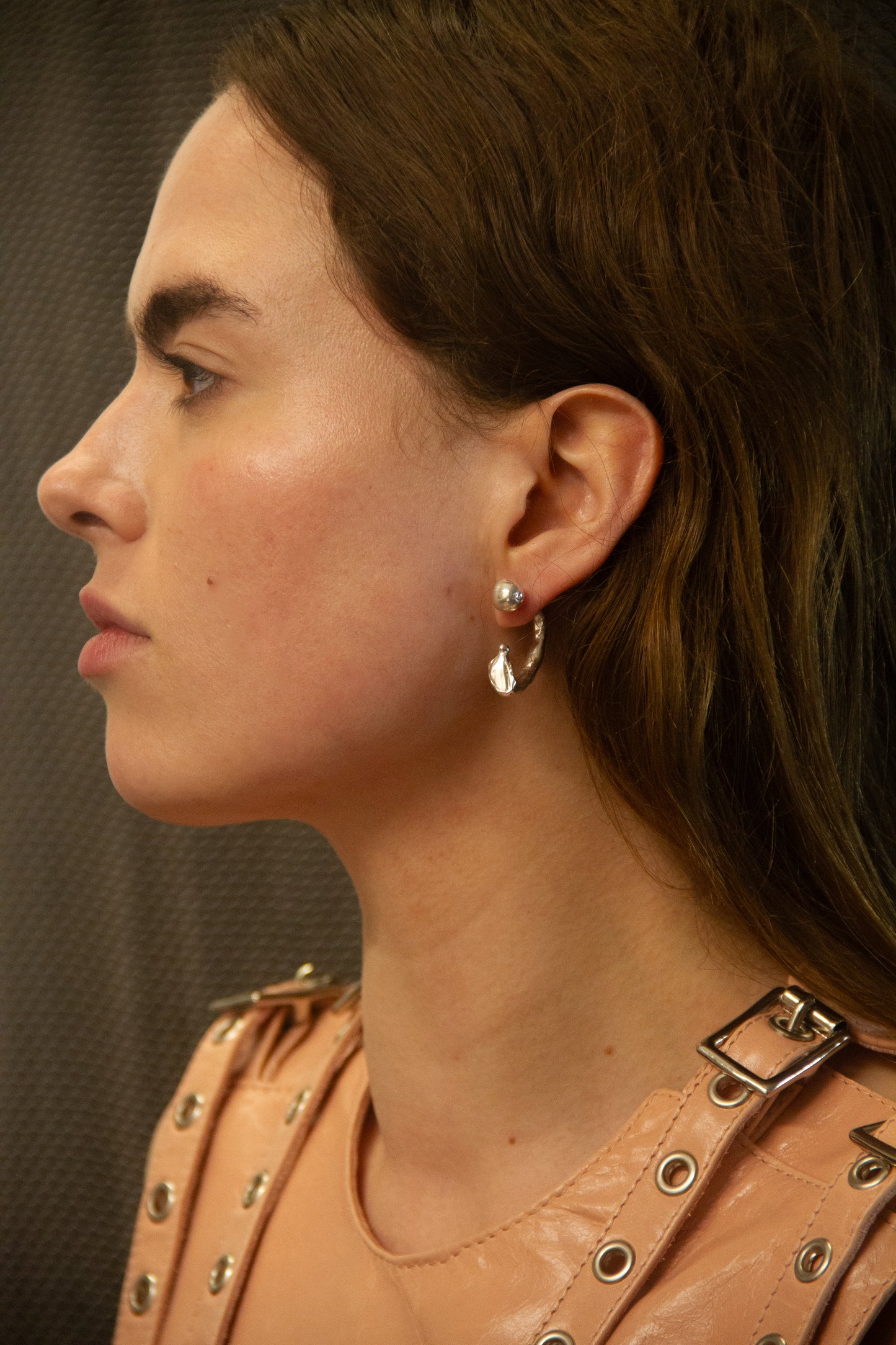 Curdled Screw Earring