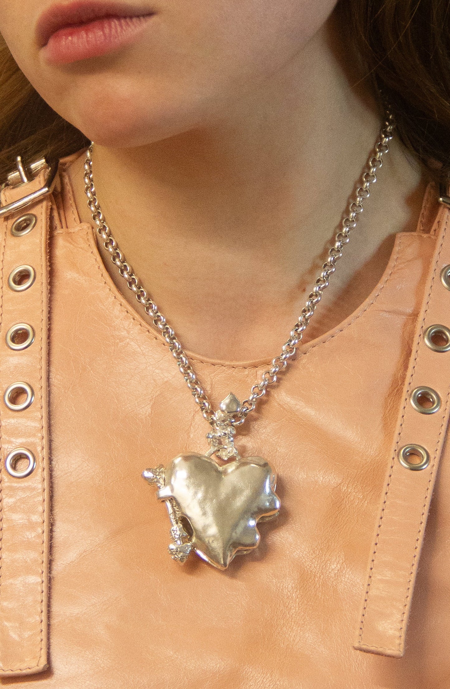 Naked Heart Locket: ideal for bespoke engraving