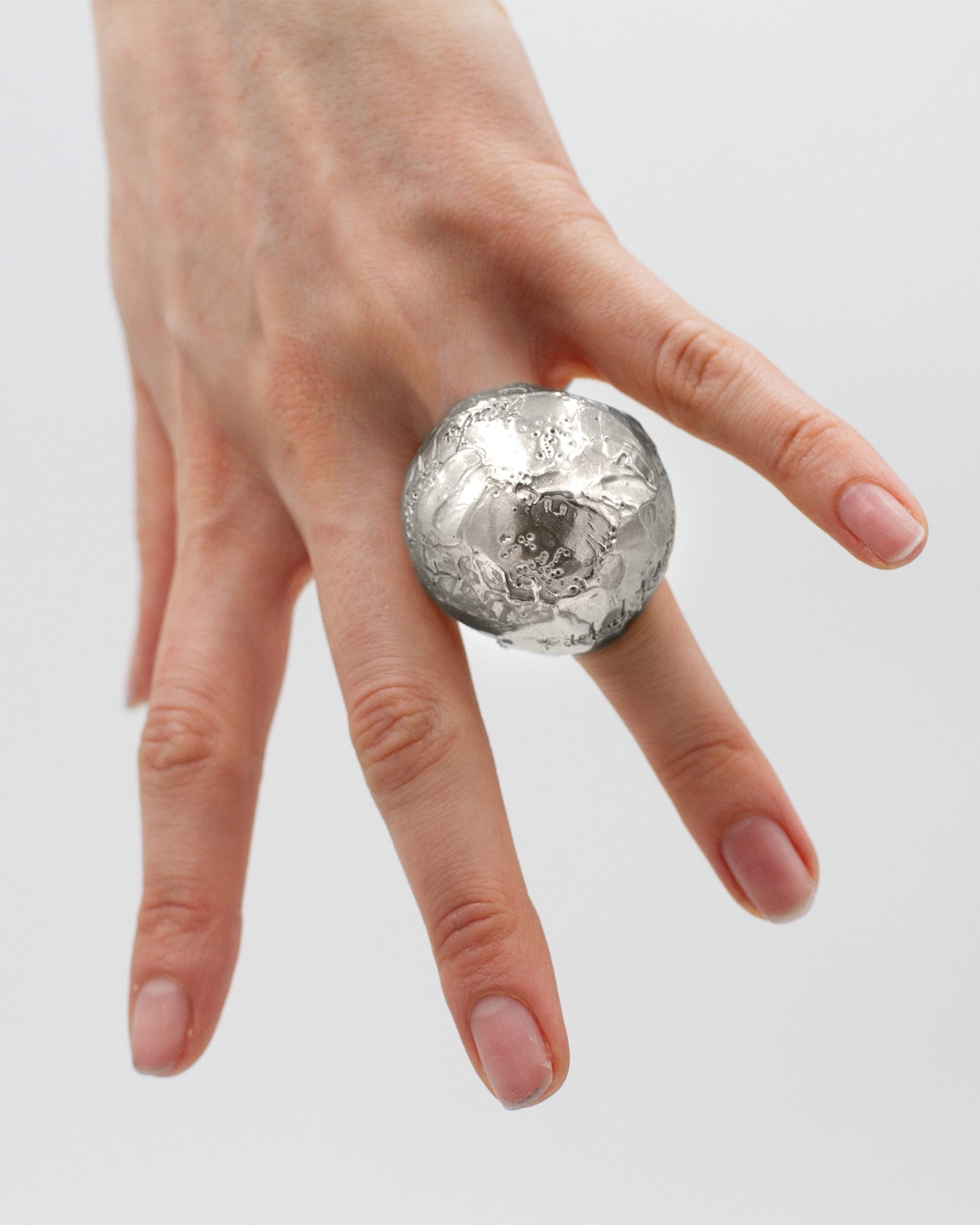 Silver Orb ring