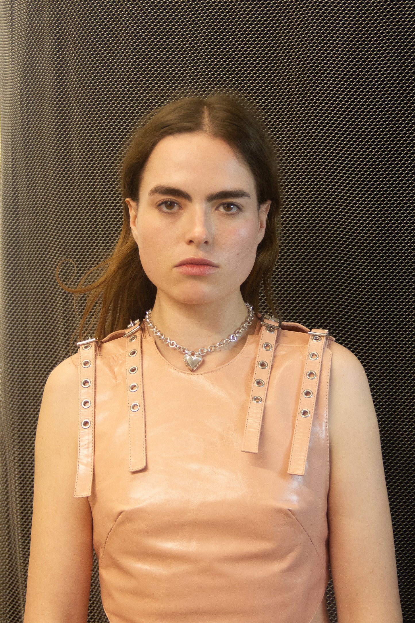 Small Heart Locket on Chainmaille