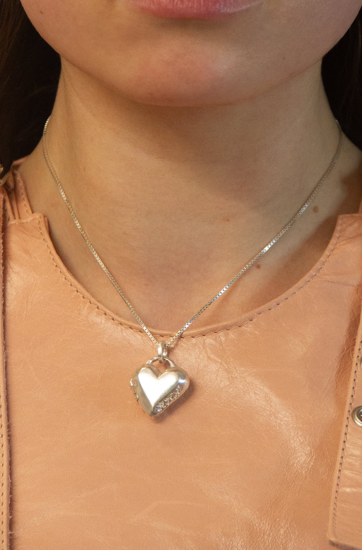 Small Naked Heart Locket: ideal for bespoke engraving