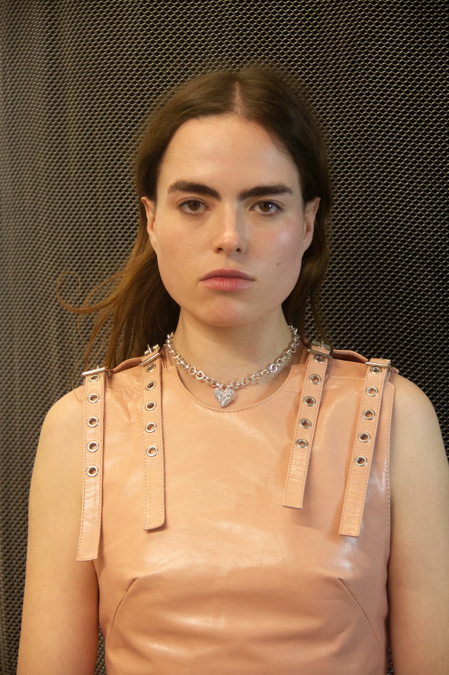 Small Heart Locket on Chainmaille