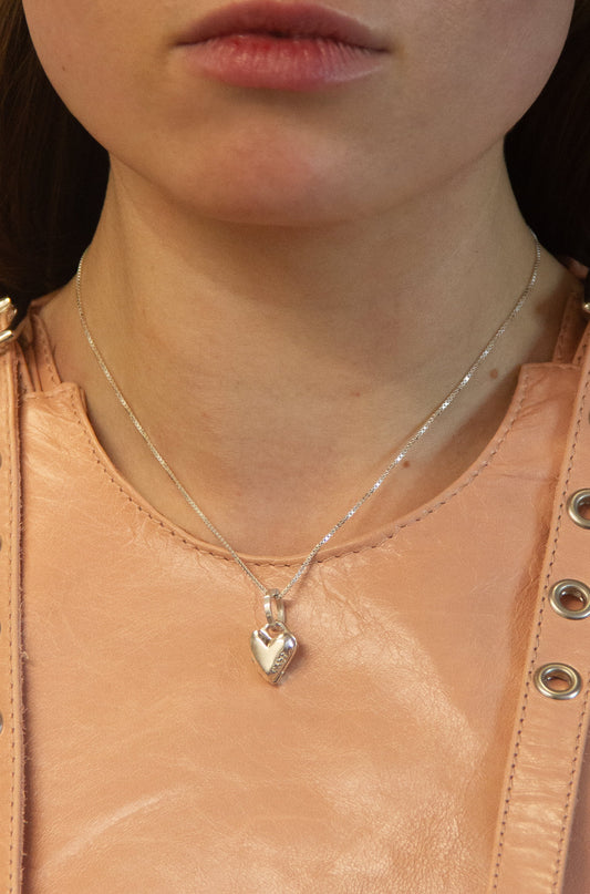 Tiny Naked Heart Locket: ideal for bespoke engraving